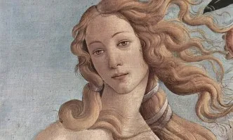 Детайл от Раждането на Венера, Ботичели