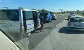 Магистрала Тракия е блокирана заради инцидент на 56 я километър в