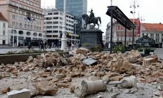 Щетите от силното земетресение в Загреб