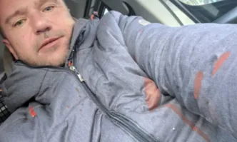 Екипът журналисти на БГНЕС операторът Иван Янев и фоторепортерът