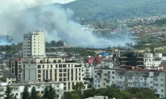 Шест екипа гасят пожар в Кръстова вада в София (СНИМКИ)