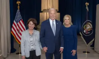 Президентът на Република Северна Македония Гордана Силяновска Давкова по време на