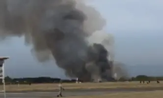 Черната кутия на самолета L 39 който днес катастрофира край авиобаза