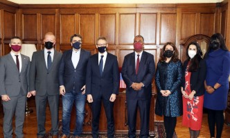 В рамките на визитата теми са били Украйна общата сигурност