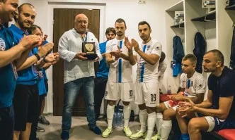 Министър Кралев подкрепи Варна Сити в първата му среща от Шампионската лига по футзал