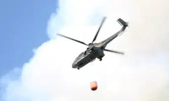 Хеликоптер ще се включи в гасенето на пожара в Рила