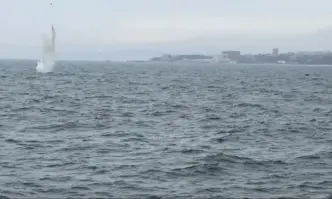 Военни от Български Военноморски Сили обезвредиха плаващата мина край Варна