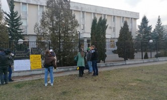 Акция на солидарността пред посолството на Украйна в София (СНИМКИ+ВИДЕО)