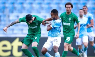 Шампионите се доближиха на точка от ЦСКАСрещата започна равностойно като