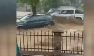 Бедствие и в Берковица Падналият следобед пороен дъжд предизвика наводнение