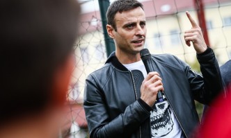 Кандидатът за президент на БФС Димитър Бербатов и неговият екип