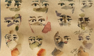 Тео Ушев нарисува очите на медиците от COVID отделението във ВМА