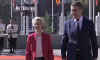 Македонският министър председател Християн Мицкоски посрещна в Скопие председателя на Европейската