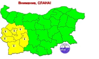 Жълт код за слани в 6 области, идват дъжд и гръмотевици