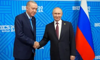 Президентите на Турция и Русия Реджеп Тайип Ердоган и Владимир