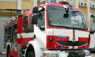 Пожар бушува до бургаската мина Черно Море Според очевидци се