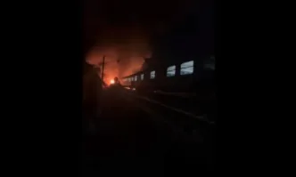 Пожар в бързия влак София-Варна (ВИДЕА)