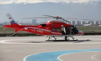 Хеликоптерът за спешна медицинска помощ по въздух направи първи тренировъчен