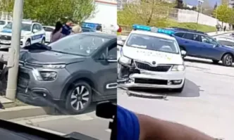 Тежка катастрофа с полицейска кола в София