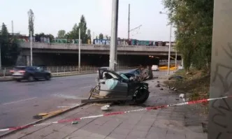 Двама пострадали при тежка катастрофа до гара Подуяне в София