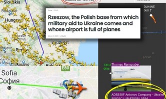 От Фейсбук профила на Димитър СтояновНеобозначен украински товарен самолет кацна