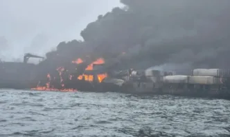 Петролен танкер и товарен кораб се сблъскаха в Северно море