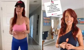 С режима си на тренировка 65 годишната професионална спортистка събра над