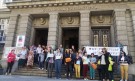 Библиотекарите недоволни, излязоха с ленти „Протест срещу Бюджет 2022“. - Снимка 2 - Tribune.bg