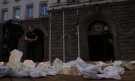 Протестиращите мятаха памперси по МС (СНИМКИ) - Снимка 6 - Tribune.bg