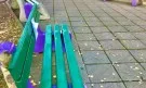 Предозиране: Районен кмет на Демократична България се похвали с кичозни пейки в партийни цветове