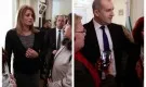8 швейцарци слушат реч на Румен Радев - съпругата му Десислава с пуловер и жилетка в Берн (СНИМКИ)