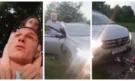 Мъж гази детско колело с автомобил заради шепа череши от дърво край пътя (ВИДЕО)