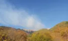 Горски пожар над Рилския манастир